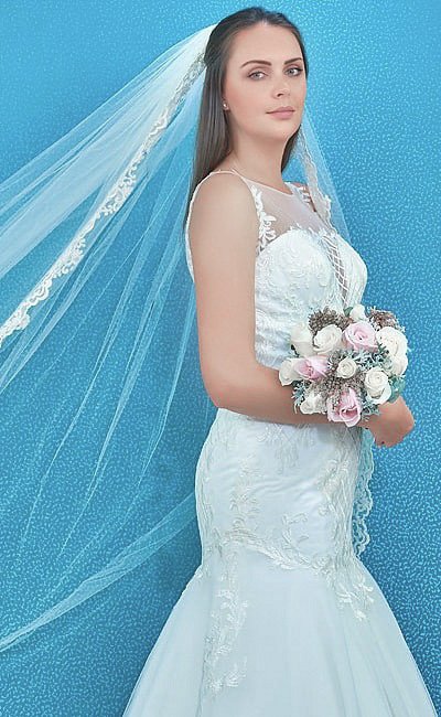 Un vestido de Novia atractivo elegante y seductor