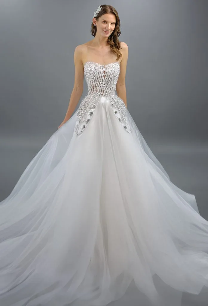 Vestido de novia orenda colección Venus de Elena Reynoso