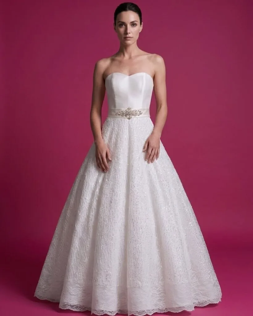Vestido de novia moderno Elena Reynoso