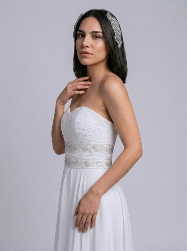 Vestido de novia moderno Elena Reynoso