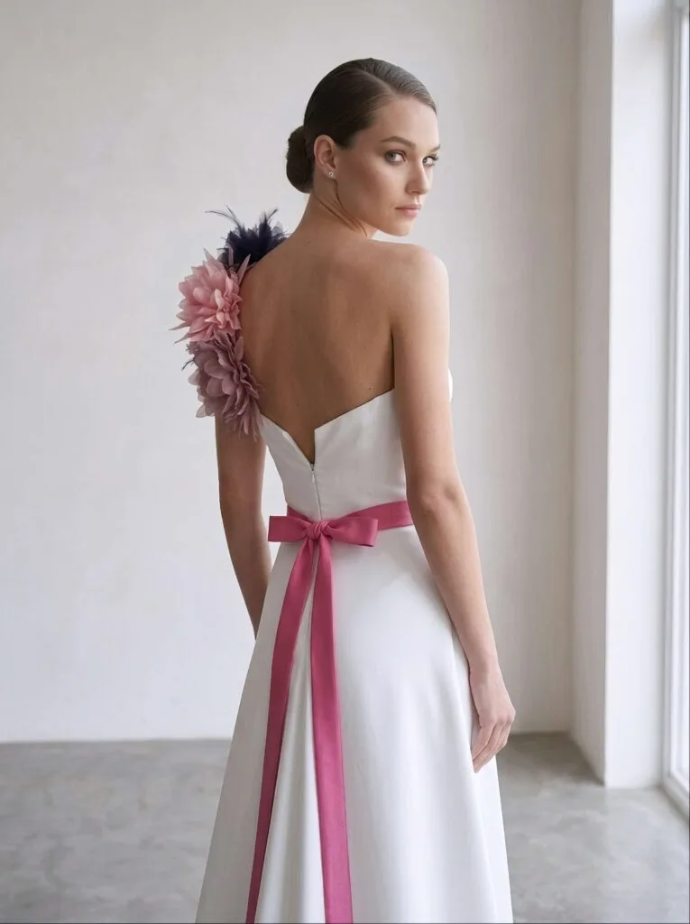 Vestido de novia moderno Elena Reynoso